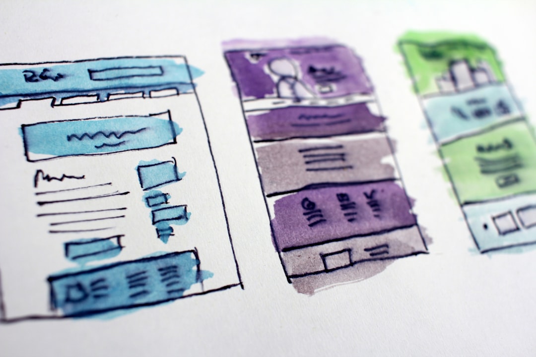 esquisse de template de site internet